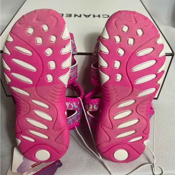 Nickelodeon Paw Patrol Toddler Girls Ankle Strap Light Up Sandals Size 7 Pink - Picture 6 of 6